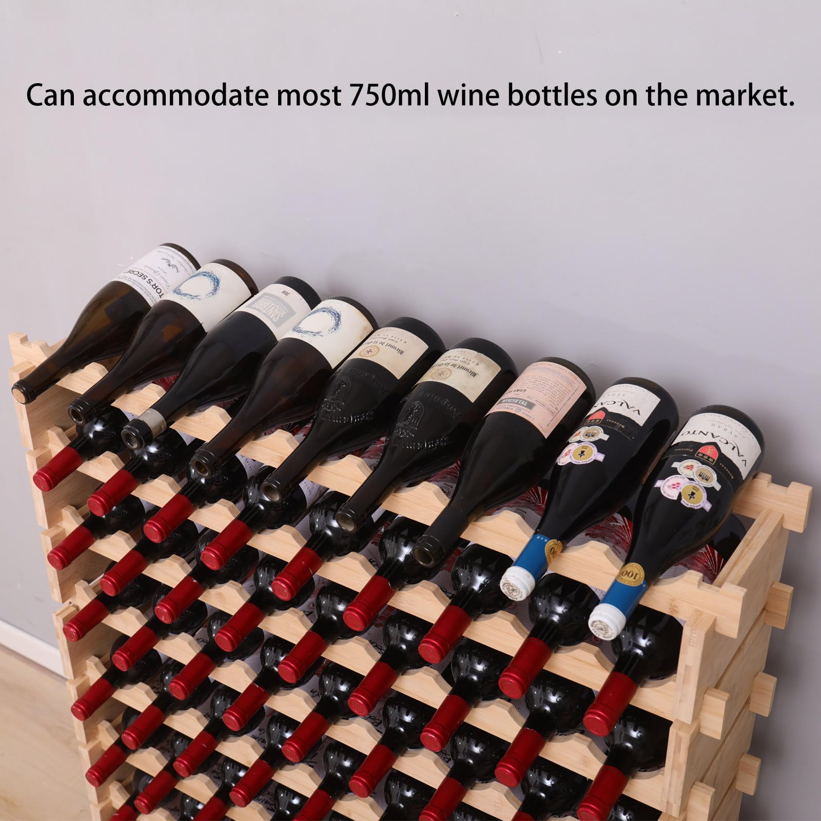 Bamboo Wine Rack – 72 & 90 Bottle