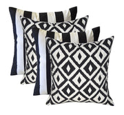 Indoor/Outdoor Square Decorative Throw Pillows – Set of 4