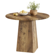 Brown Round Farmhouse Dining Table