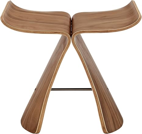 Sculptural Butterfly End Table | Bentwood, 17" Wide