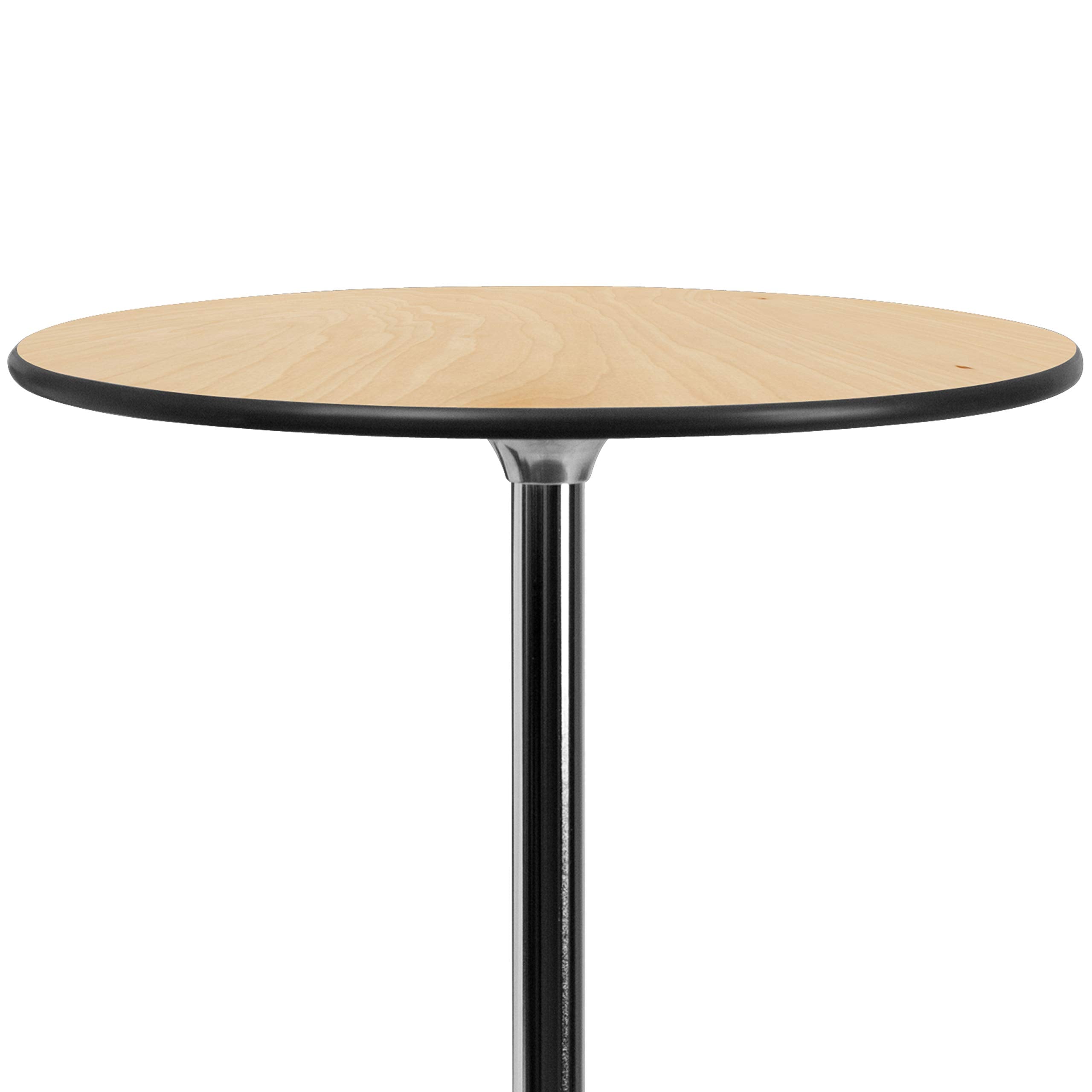 30" Round Adjustable Height Cocktail Table – Natural Birchwood