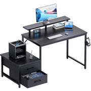 Pamray 50 Inch Small Computer Desk with Drawers and Storage