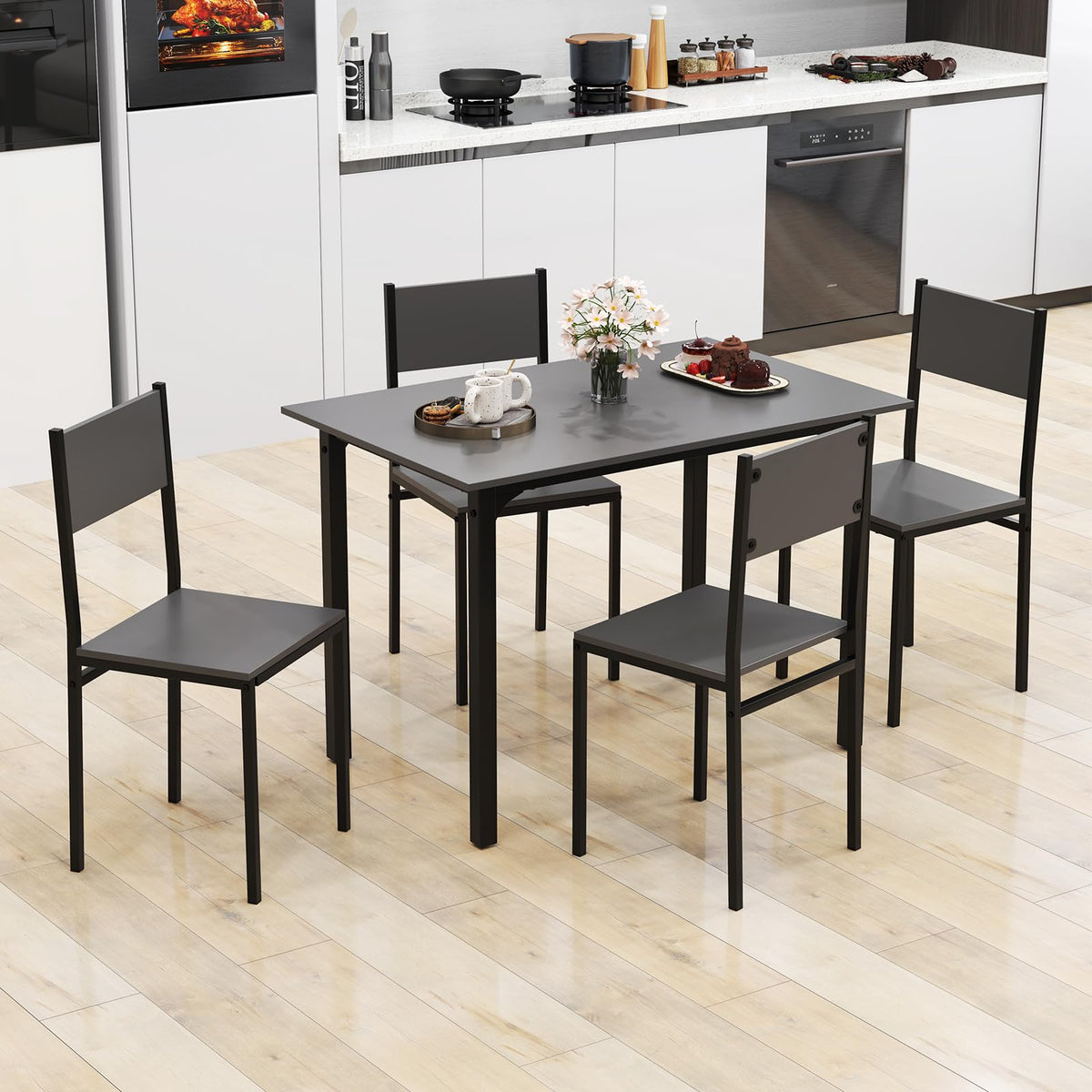 5-Piece Dining Table Set for Four