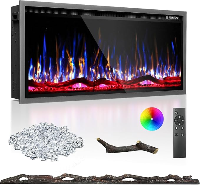 Linear Electric Fireplace – Recessed & Wall Mounted