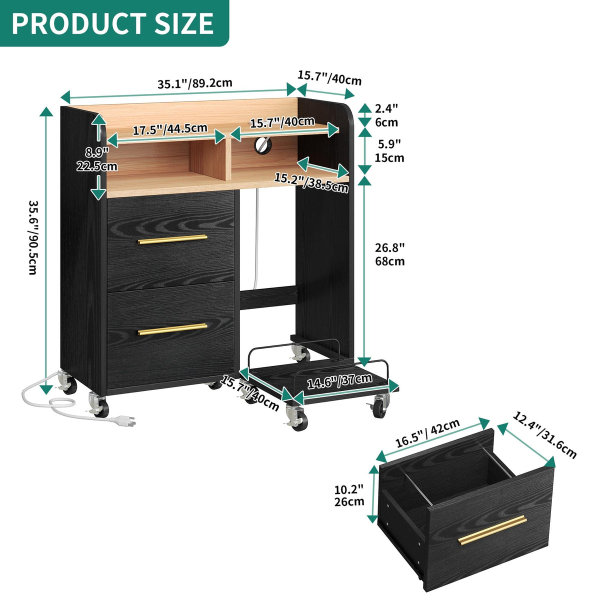 File Cabinet with Charging Station