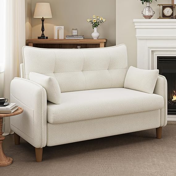 50" Tufted Loveseat Sofa