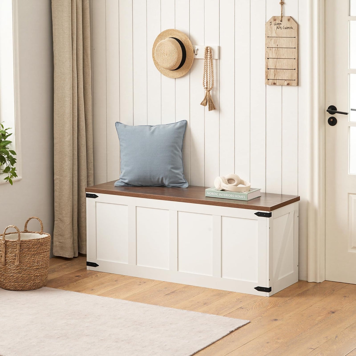 Farmhouse Storage Bench