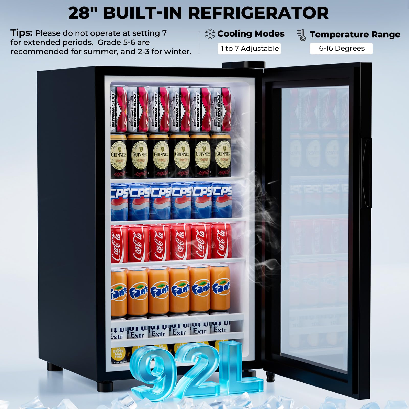 Coffee Bar Cabinet with Fridge