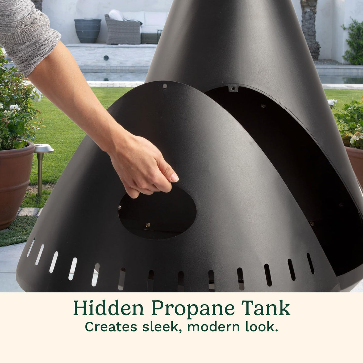 Chimenea Propane Fire Pit