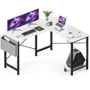 L-Shaped Gaming & Office Desk with CPU Stand and Side Bag