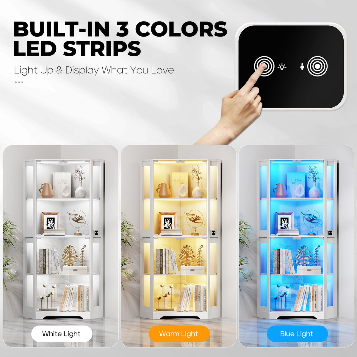 LED Corner Display Cabinet