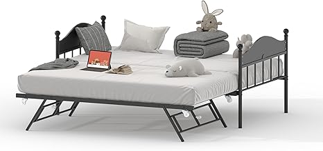 Twin Metal Daybed with Trundle