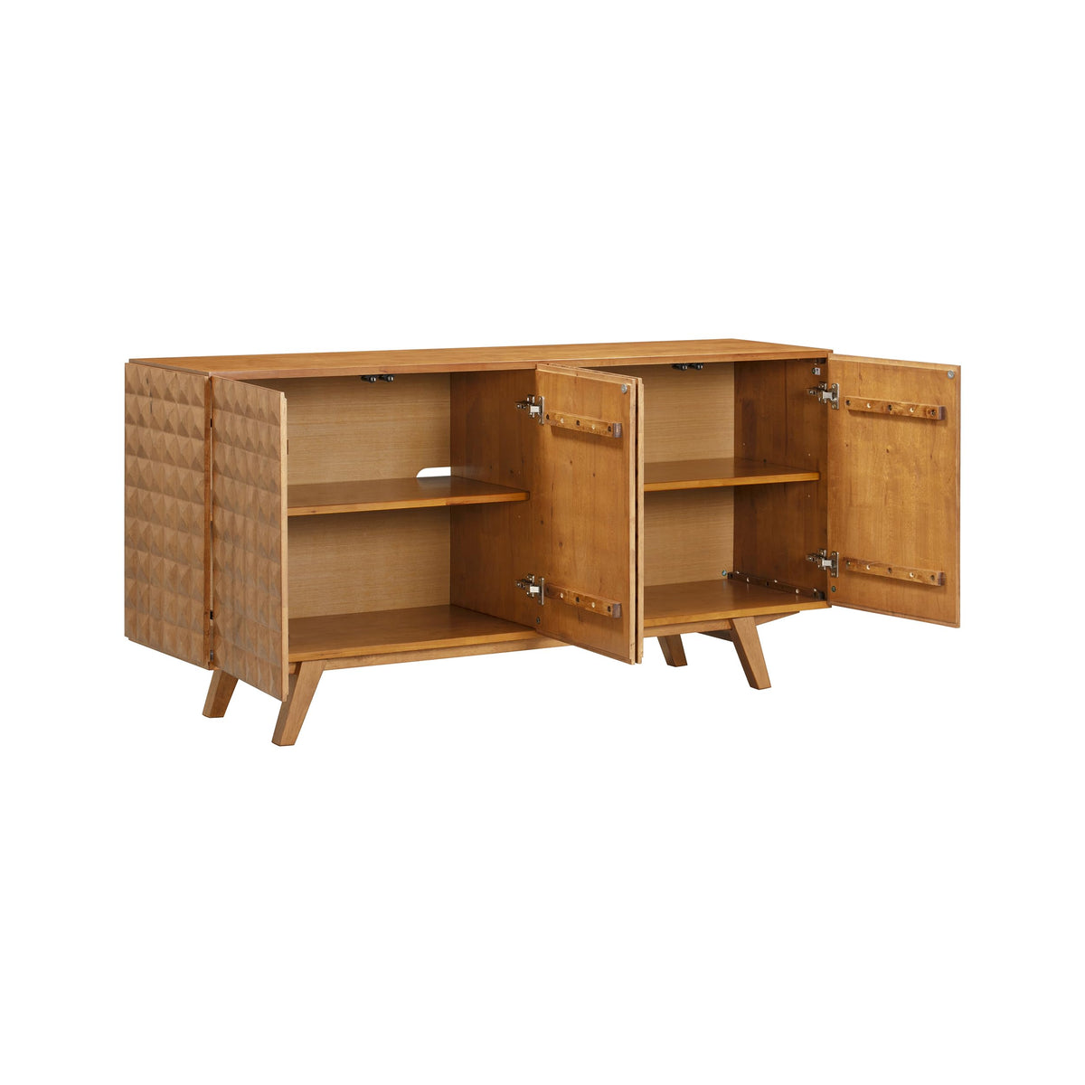 Solid Wood 4-Door Sideboard