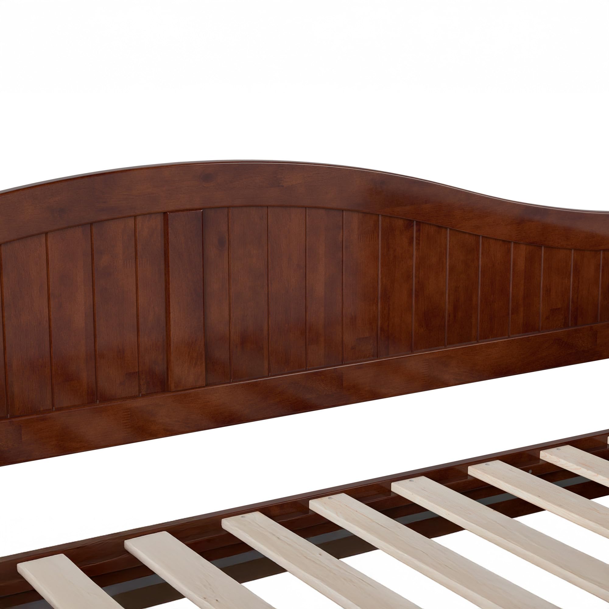 Solid Wood Twin Daybed with Beadboard Design & 2 Storage Drawers