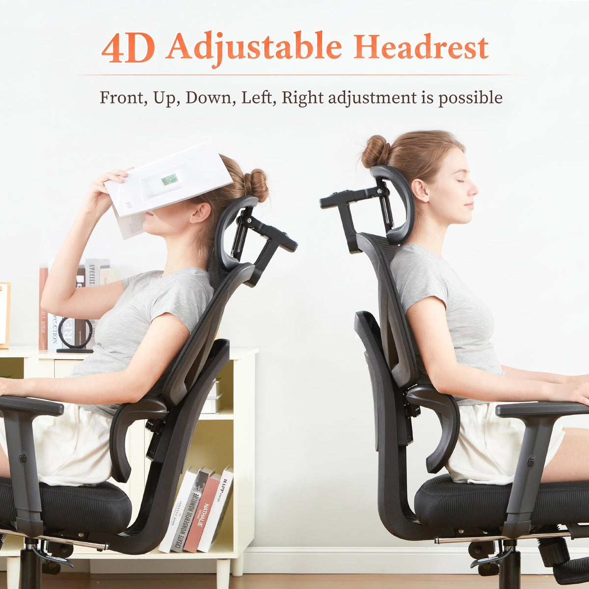 JOMEED Ergonomic Office Chair with Footrest, High Back Reclining Desk Chair