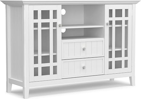 53" Solid Wood Tall TV Stand