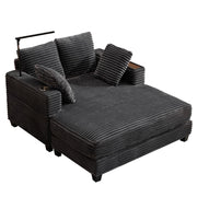 Oversized Chaise Lounge Chair with Reading Light & USB Charging