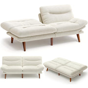 Convertible Futon Sofa Bed – Corduroy, Beige White