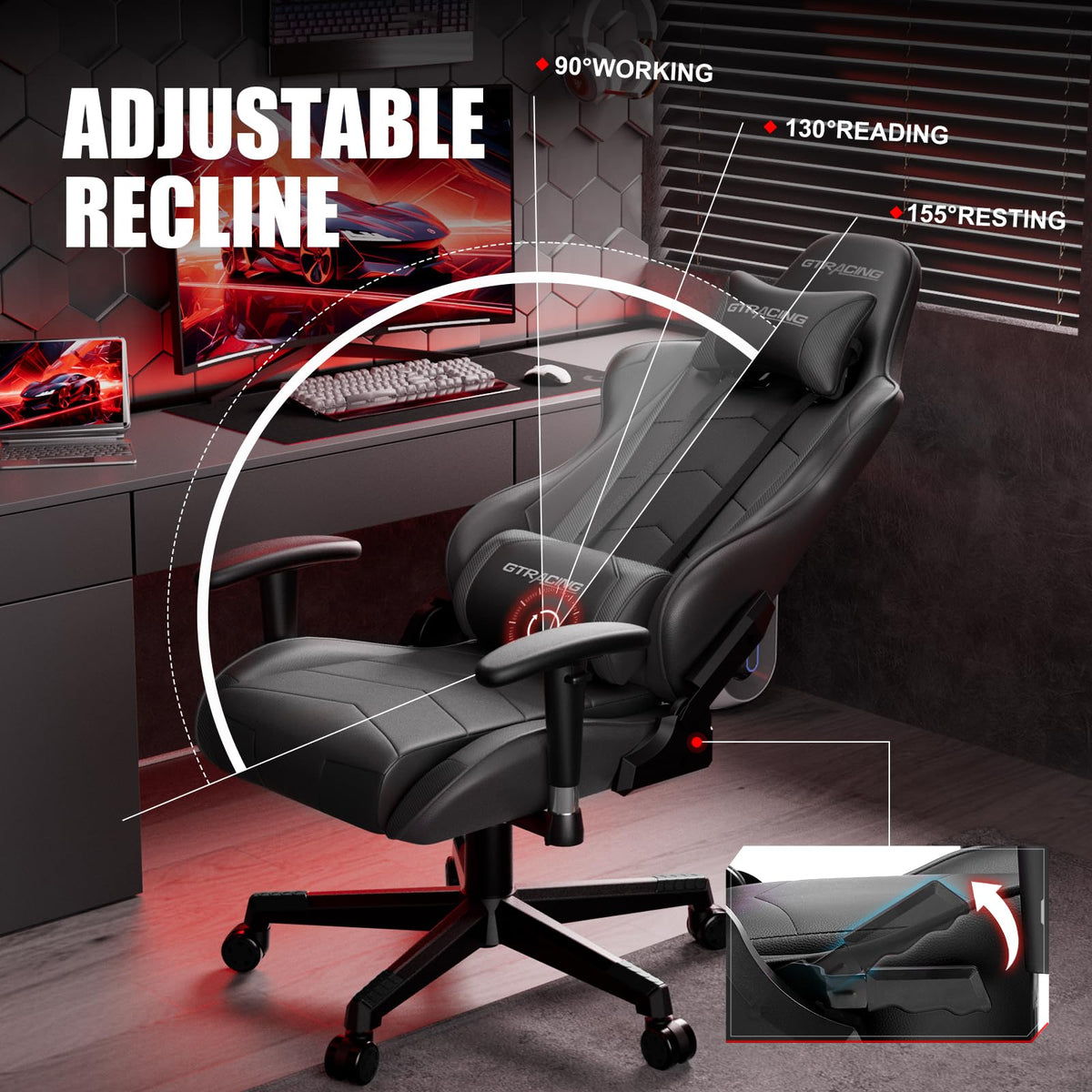 Ergonomic Reclining Gaming Chair