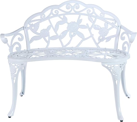 Cast Aluminum Outdoor Garden Bench