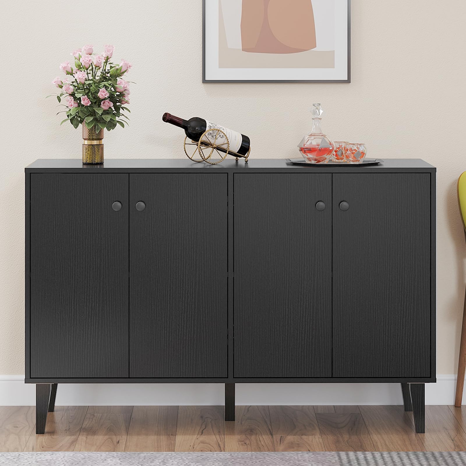 Sideboard Buffet Cabinet with 4 Doors