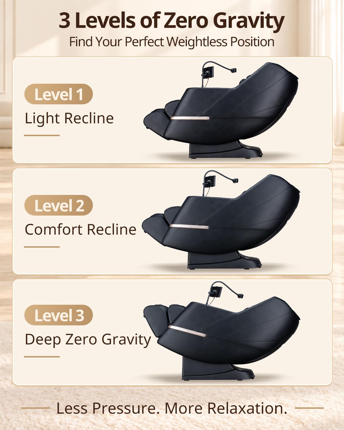 Black Zero Gravity Massage Chair