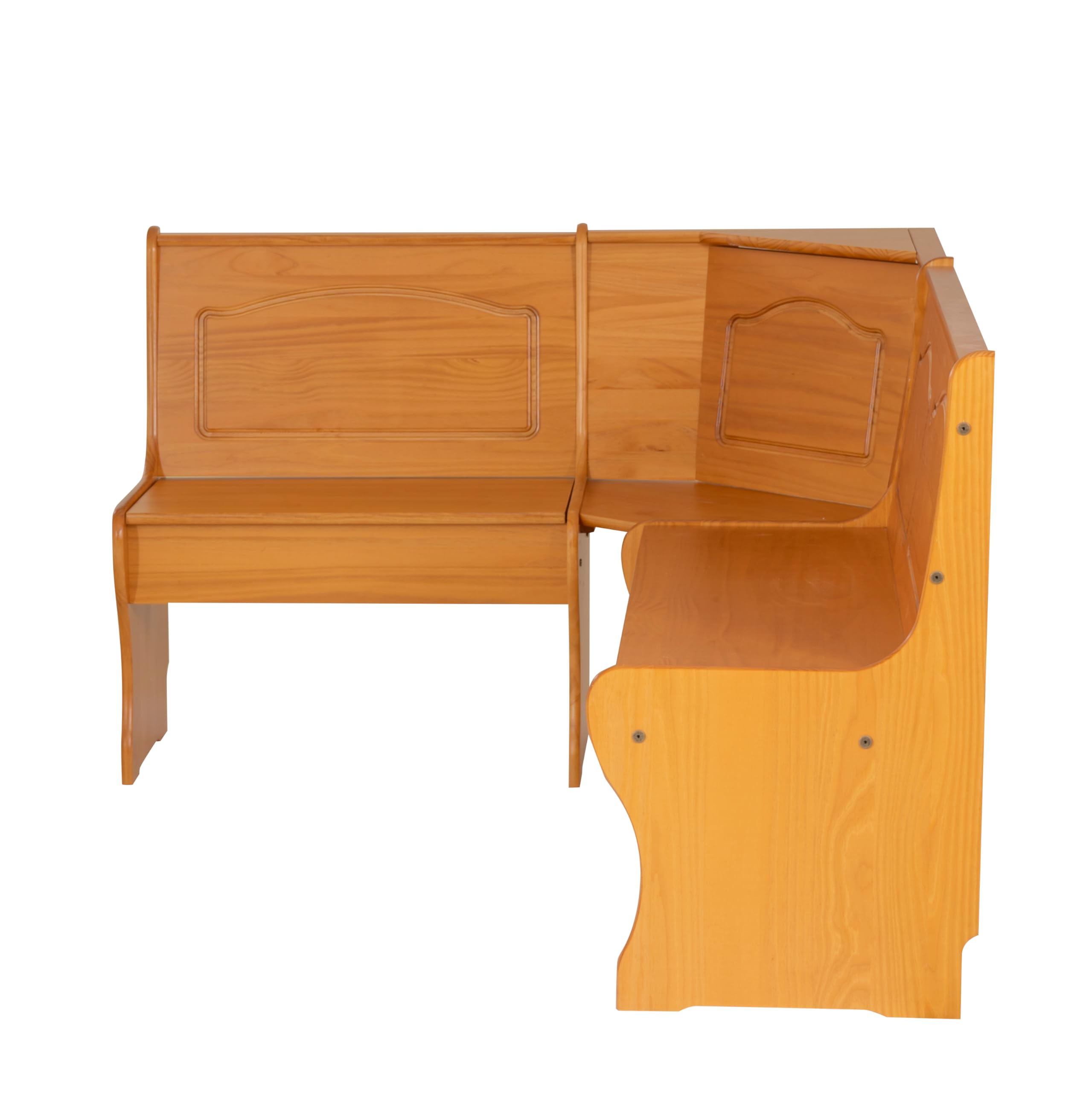 Linon Chelsea Kitchen-Nook Corner Unit, Natural