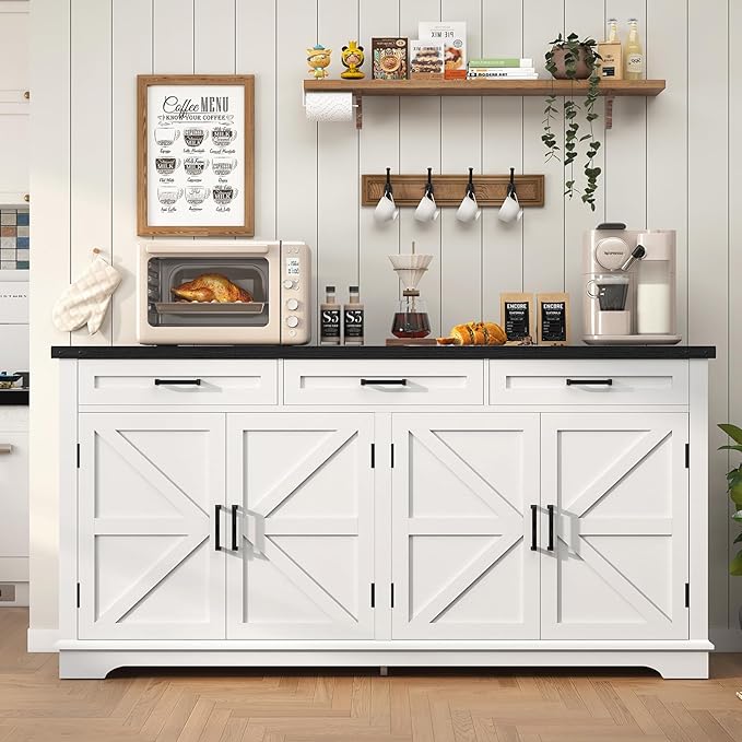 63" Buffet Cabinet with Storage