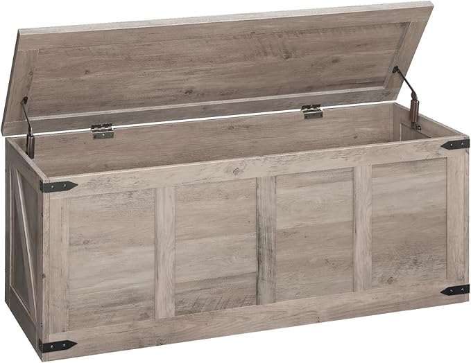 Storage Bench with Toy Box & Safety Hinges