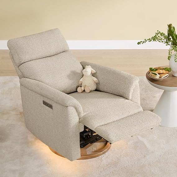 Power Nursery Glider with Nightlight