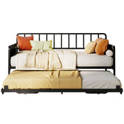 Twin Daybed with Trundle, Charging Station & LED Lights