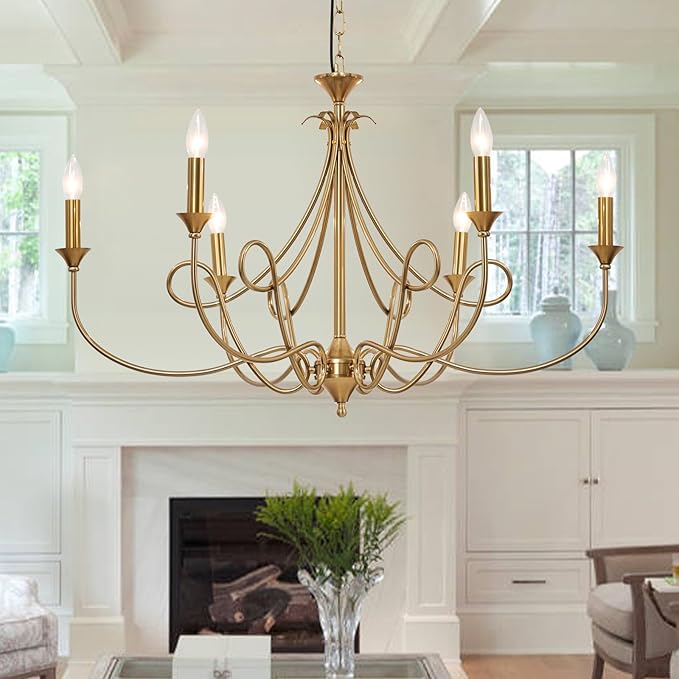 6-Light Candle Chandelier