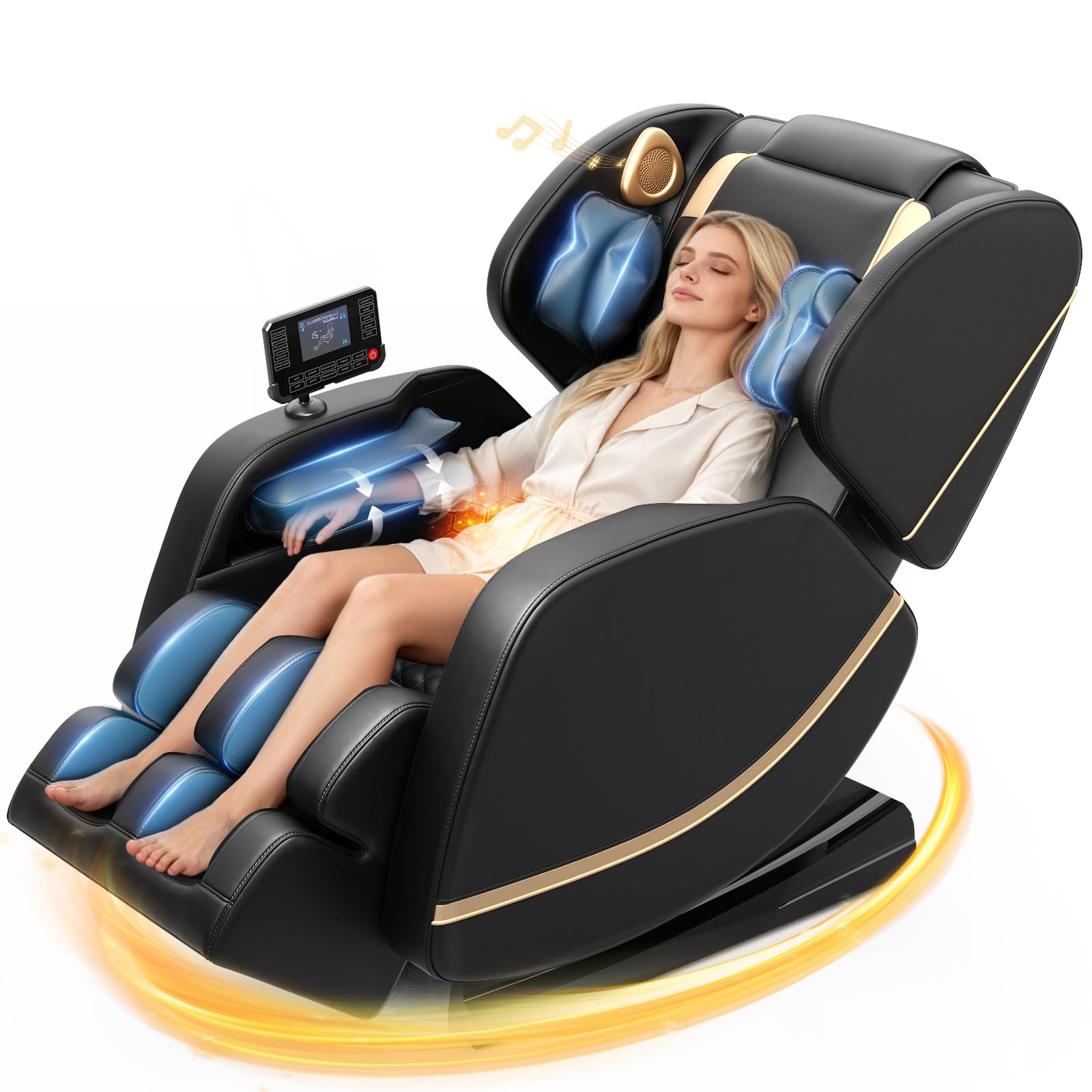 Full Body Massage Chair with Zero Gravity & Bluetooth
