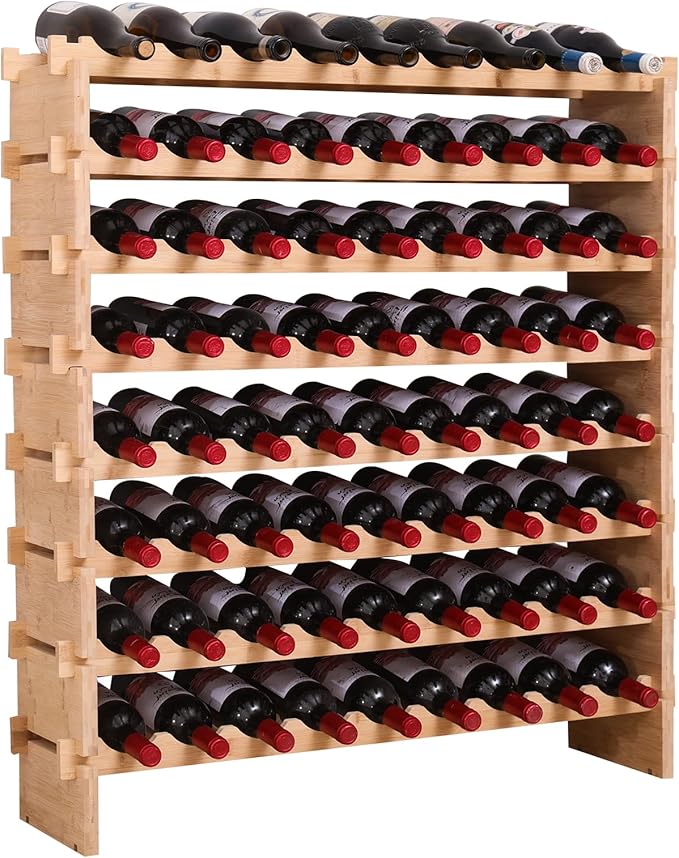 Bamboo Wine Rack – 72 & 90 Bottle