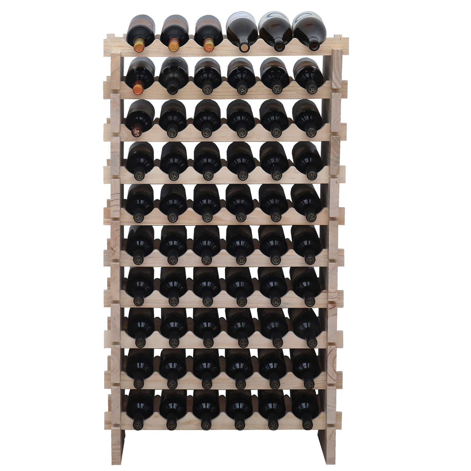 Pine Wood Wine Rack