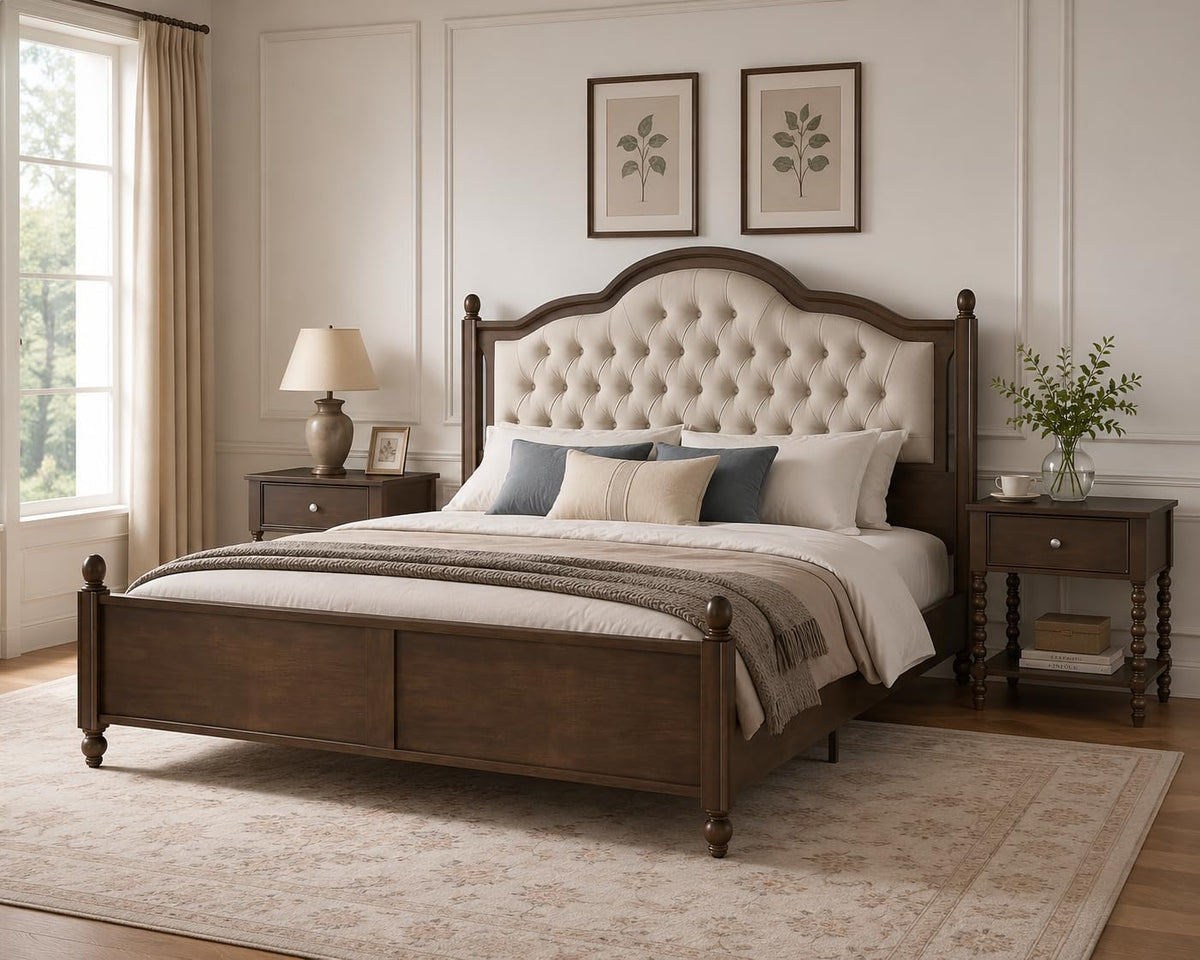 3-Piece Walnut Bedroom Set