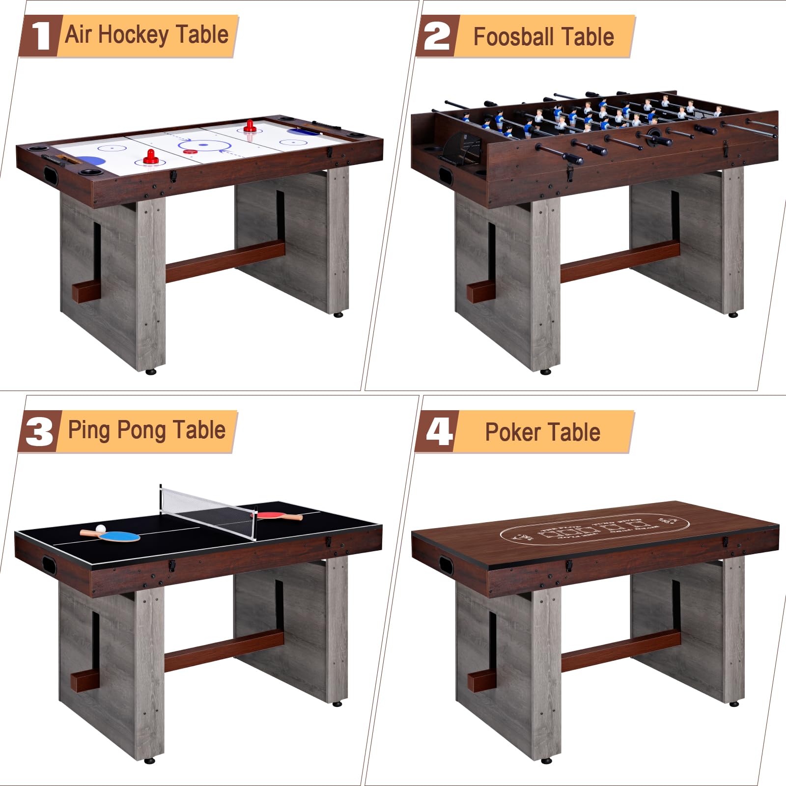 4-in-1 Multi Game Table