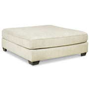 Oversized Square Beige Ottoman