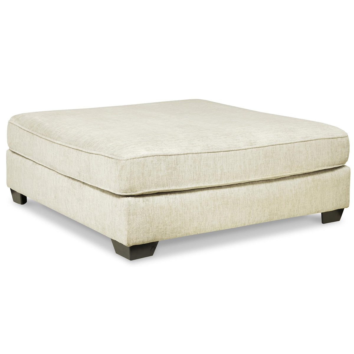 Oversized Square Beige Ottoman