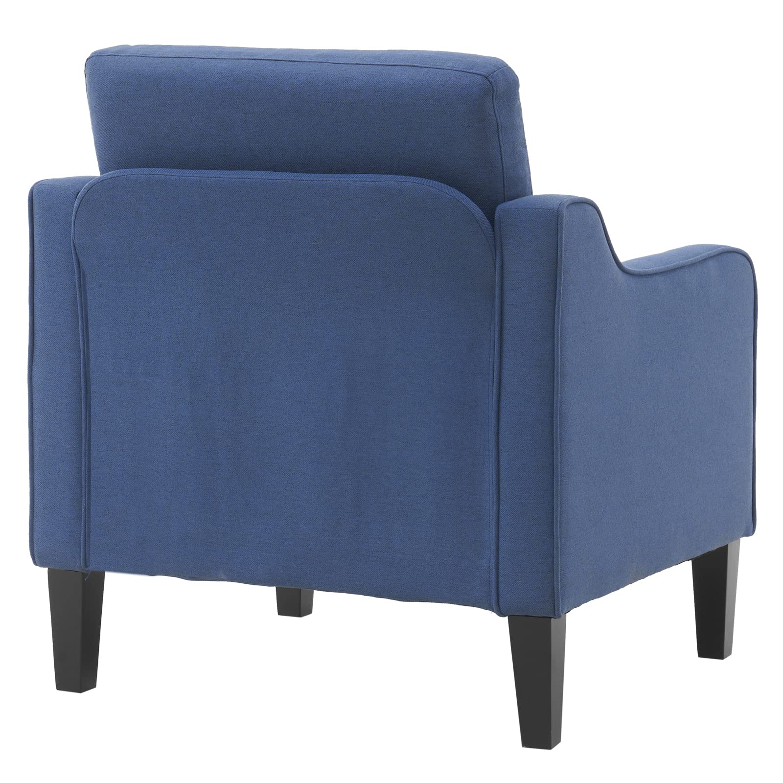 VINGLI Modern Accent Chairs Set of 2, Blue Living Room Chairs Comfy Armchair for Bedroom, Upholstered Sofa Chair Reading Chair for Small Spaces, Apartment, Waiting Room