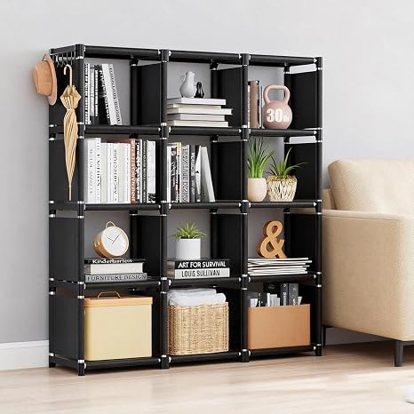 4-Cube Storage Organizer Shelf