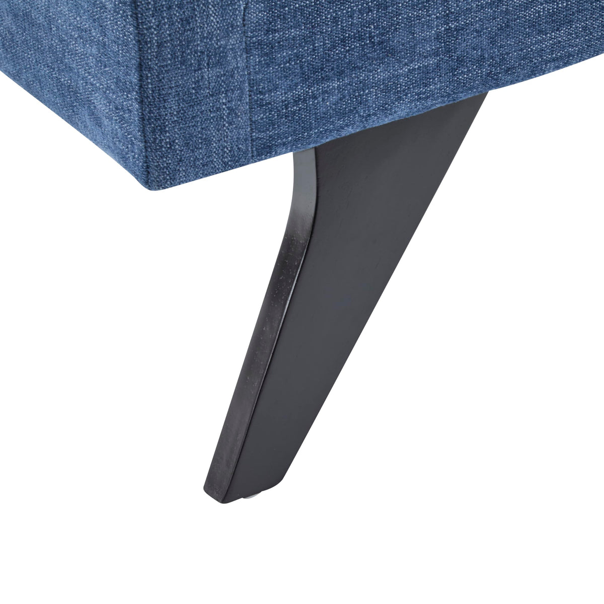 Navy Blue Upholstered Chaise Lounge