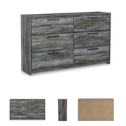 Baystorm 6-Drawer Dresser – Rustic Coastal Gray