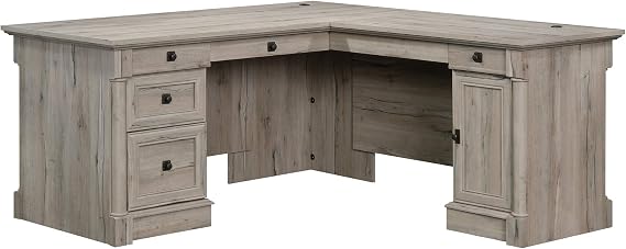 L-Shaped Desk with Drawers