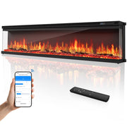3-Sided Smart Electric Fireplace