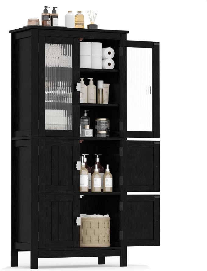 White Bathroom Storage Cabinet