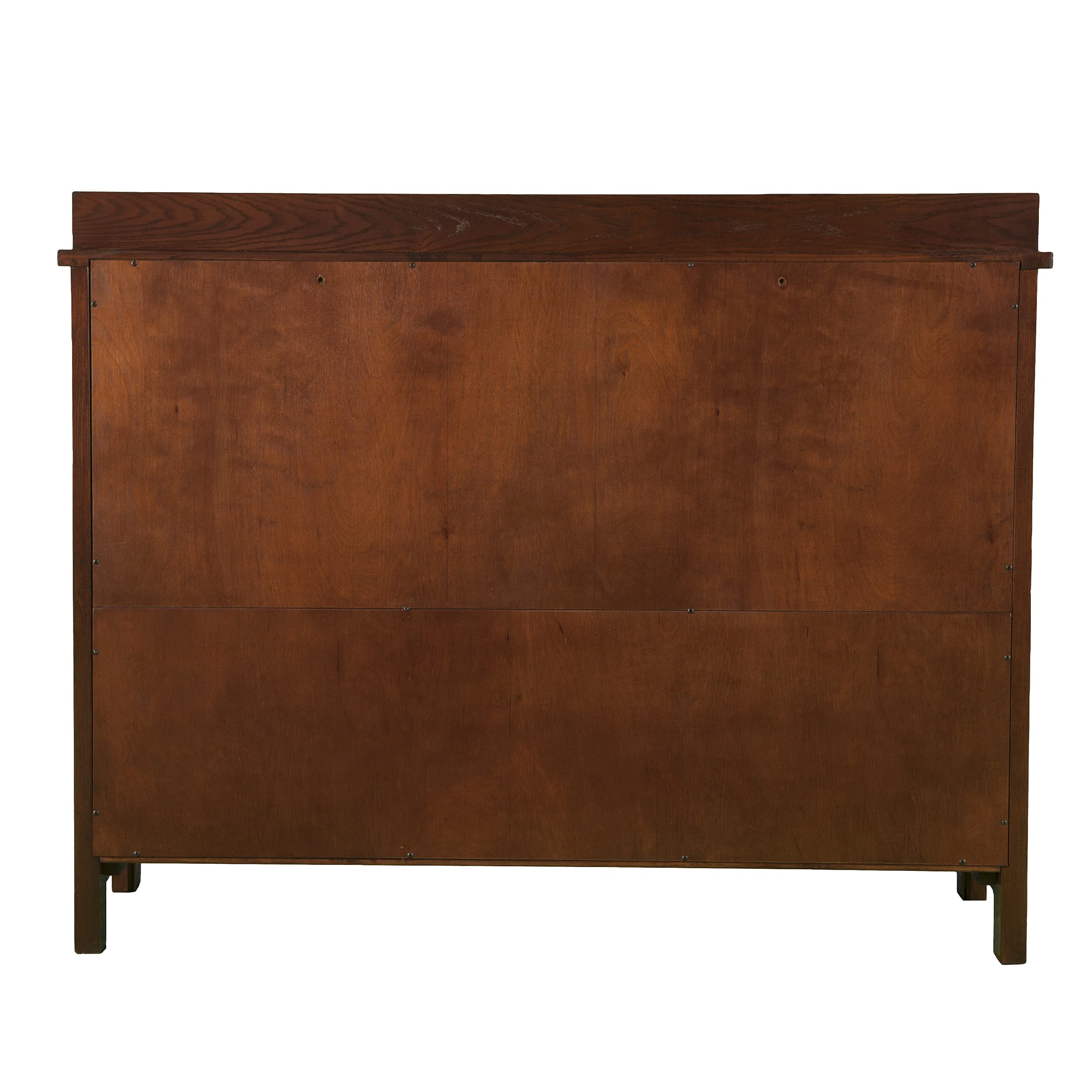 Mission Faux Slate Sideboard & Display Curio Cabinet