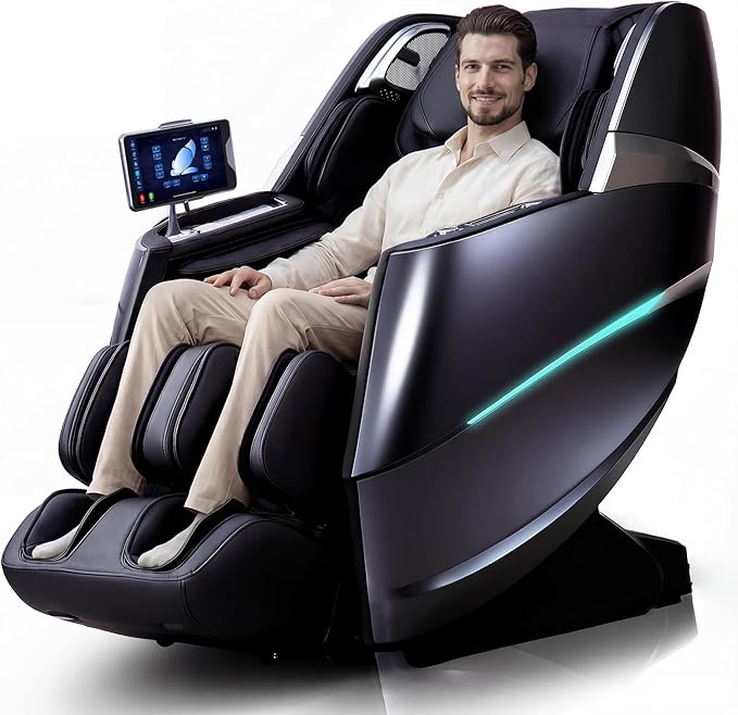 Full Body Zero Gravity Massage Chair – 55" SL-Track, 4D, 40 Airbags, Yoga Stretch