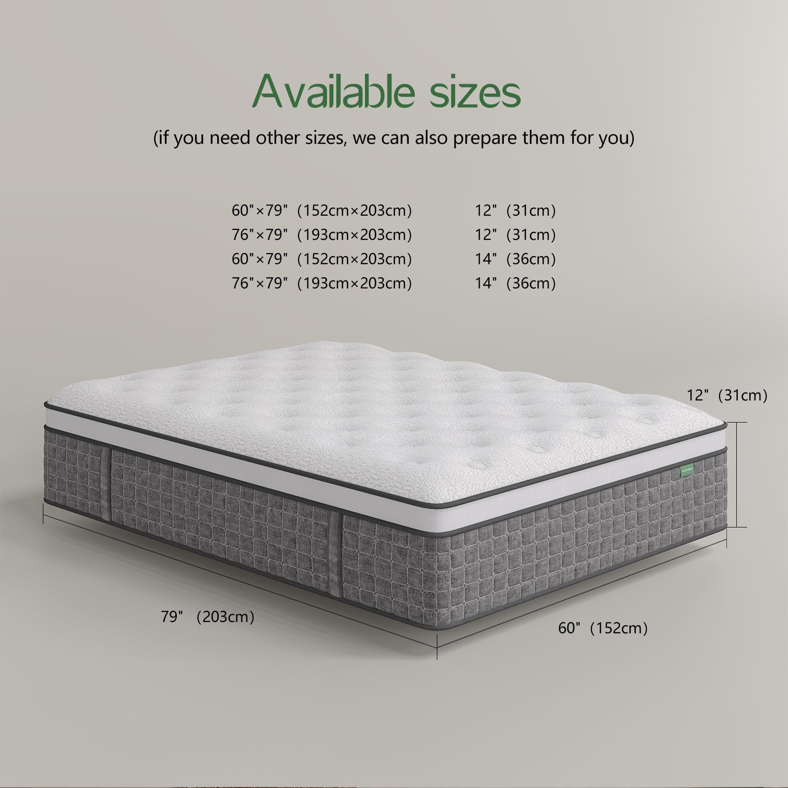 Hybrid Mattress with Pocket Springs
