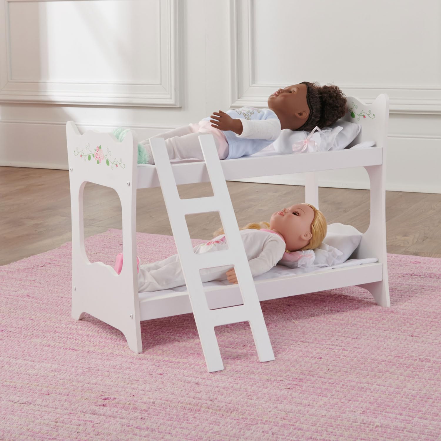 Doll Bunk Bed with Ladder & Bedding